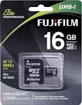 Fujifilm Elite Performance MicroSDHC Card, 16 GB