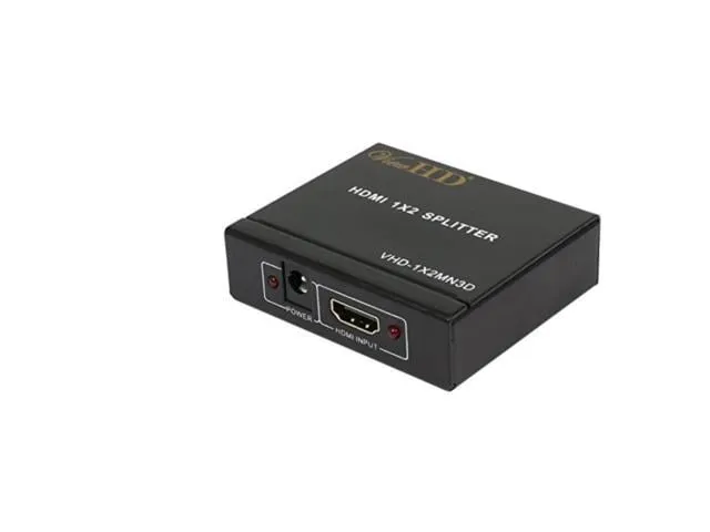 ViewHD 2 Port 1x2 Powered HDMI 1 in 2 Out Mini Splitter for 1080P & 3D