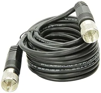 95% Shielded 18' RG-58A/U Coaxial Cable with Pl-259 Connectors