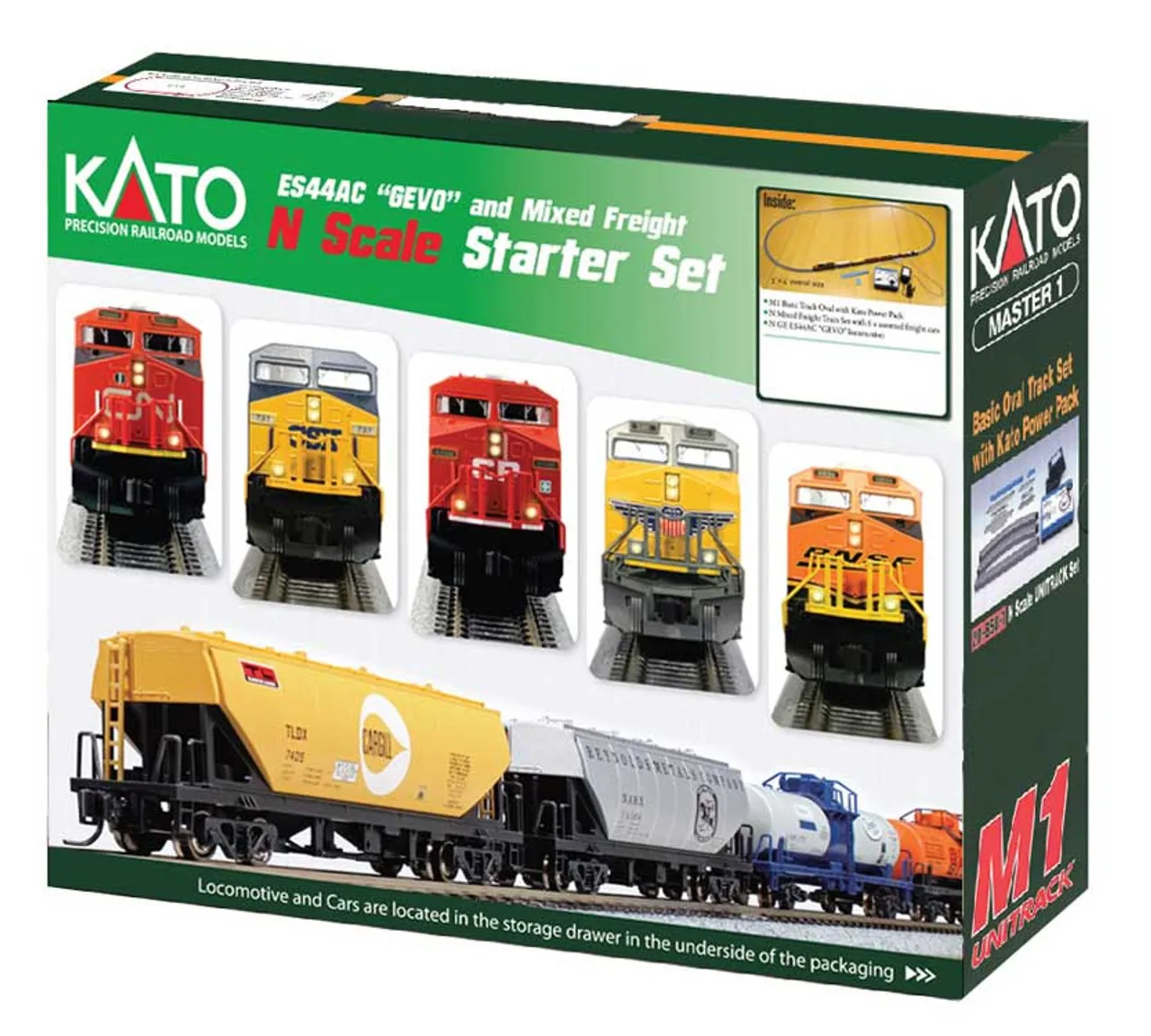 Kato N BNSF ES44AC Freight Starter Set