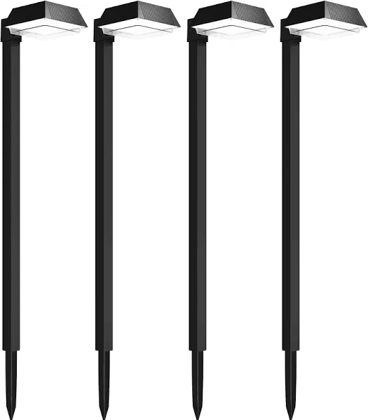 LED Solar Sidewalk Lights, Dusk To Dawn, 150 Lumens