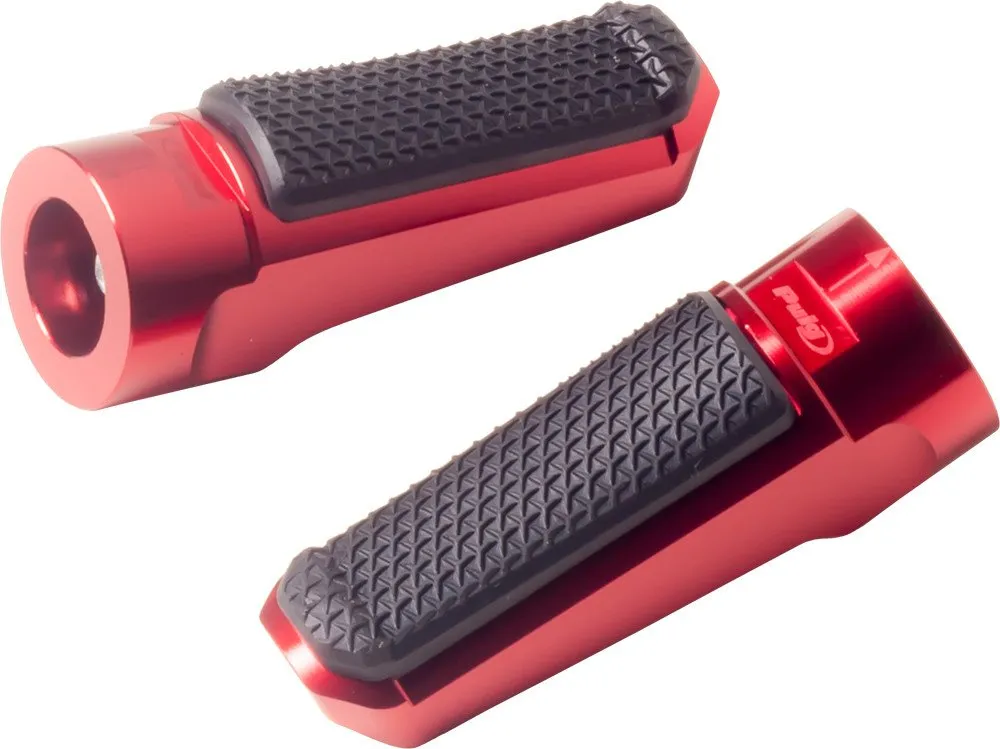 Puig Footpegs Racing Rubber Red