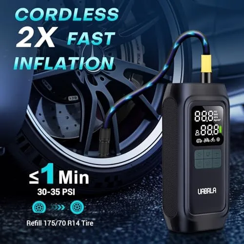 Tire Inflator Portable Air Compressor, 20000mAh &amp; 2X Faster Inflation Electri...