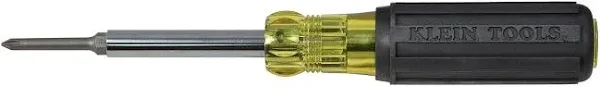 Klein Tools 32559 Multi-bit Screwdriver / Nut Driver, Extended Yellow/Black 