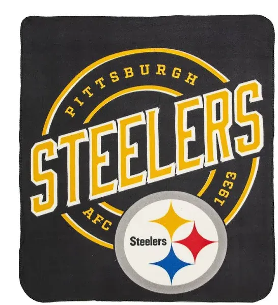 Northwest NFL Pittsburgh Steelers Unisex-Adult Fleece Throw Blanket, 50" x 60", Campaign