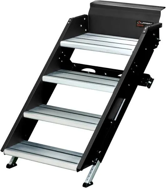 Lippert 791574 - SolidStep™ Premium Step Storage Manual Steel With Aluminum