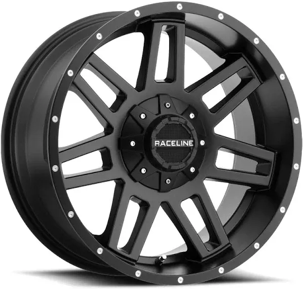 Raceline 931B Injector 16x8in / 8x165.1 BP / 0mm Offset / 125.2mm Bore - Satin Black Wheel