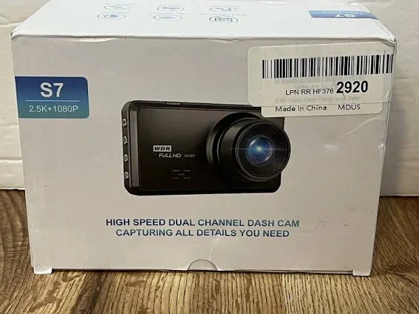 Miden S7 2.5K Dash Camera Front And Rear 64G SD Card