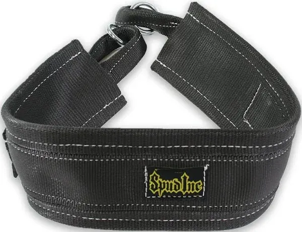 Spud Black Belt Squat Large Belt for Weight Lifting Strength Training and Power Lifting