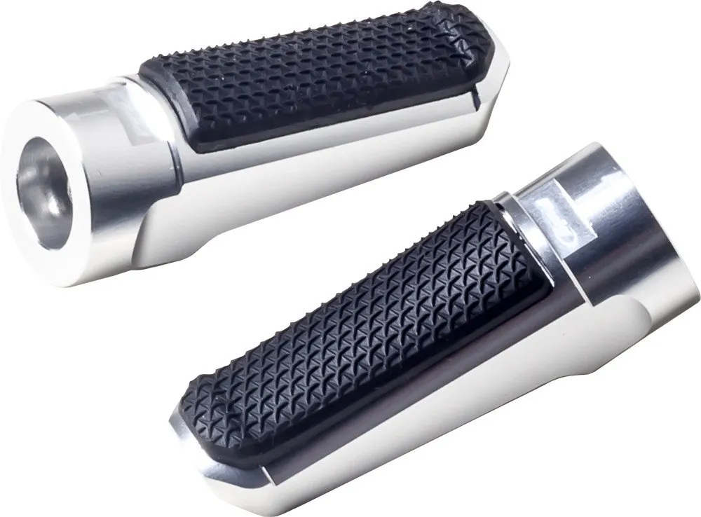 Puig Footpegs Racing Rubber Silver