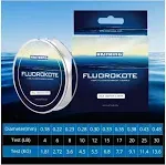 KastKing Fluorokote 100% Fluorocarbon Coated Fishing Line, Fluorocarbon Leader, Extreme Clarity,Fast Sinking,Shock Resistant, High Abrasion Resistance