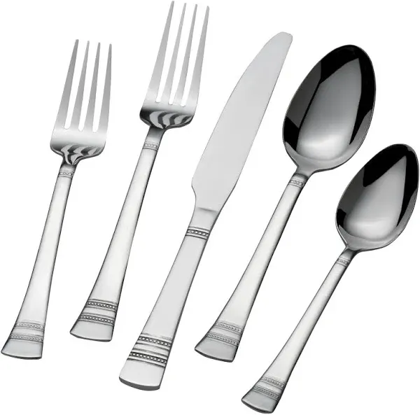 International Silver Kensington 51-Piece Stainless Steel Flatware Set