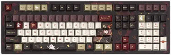 GENSHIN IMPACT Hu Tao: Fragrance in Thaw Themed Mechanical Keyboard Kailh Box Red Switches 87 Keys