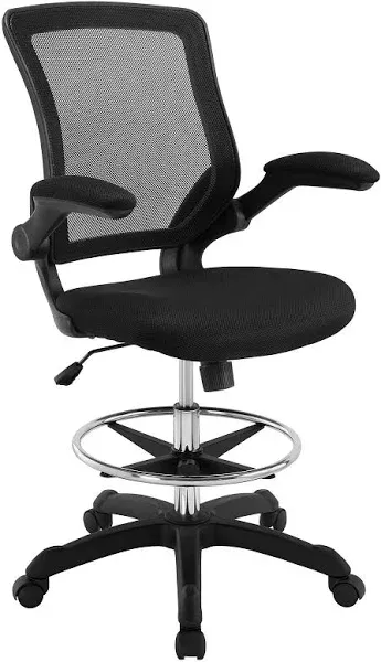 Modway Veer Black Drafting Chair