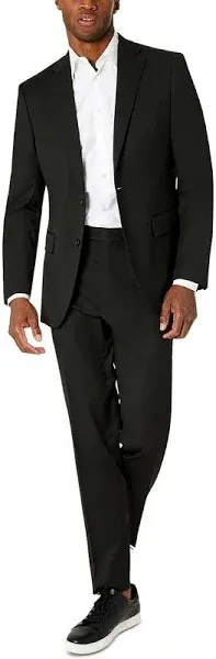 Van Heusen Men's Stretch Performance Two Button Suit - Two Piece Business Suit Jacket and Pants