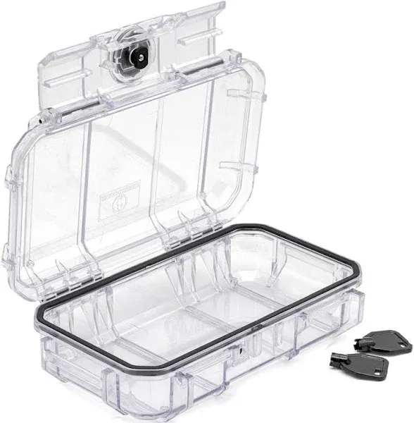 Seahorse Waterproof Airtight Micro Protective Case with Liner, Clear, 560EMCL