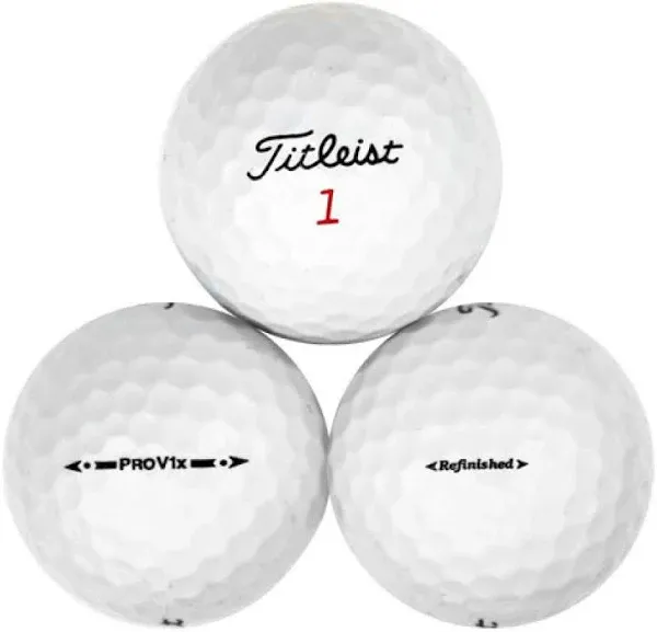 V1X 2010 Mint Refinished Golf Balls, White