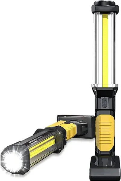 WARSUN Work Light Rechargeable LED 1500 Lumens Super Bright COB Portable Work