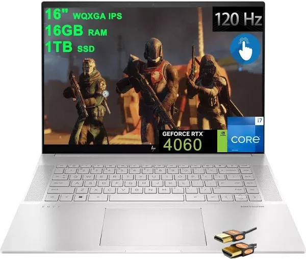 HP  Envy 16-h0747nr Laptop 16" - Intel Core i5-12500H 2.5GHz - 512GB - Silver - 16GB RAM - Excellent