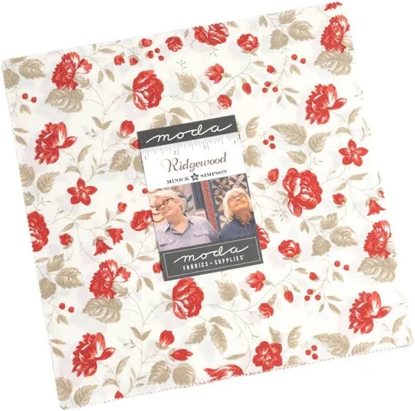 Ridgewood Layer Cake®, 42-10" Precut Fabric Quilt Squares by Minick & Simpson