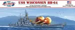 USS Wisconsin BB-64 Battleship 1/665 Plastic Model Kit