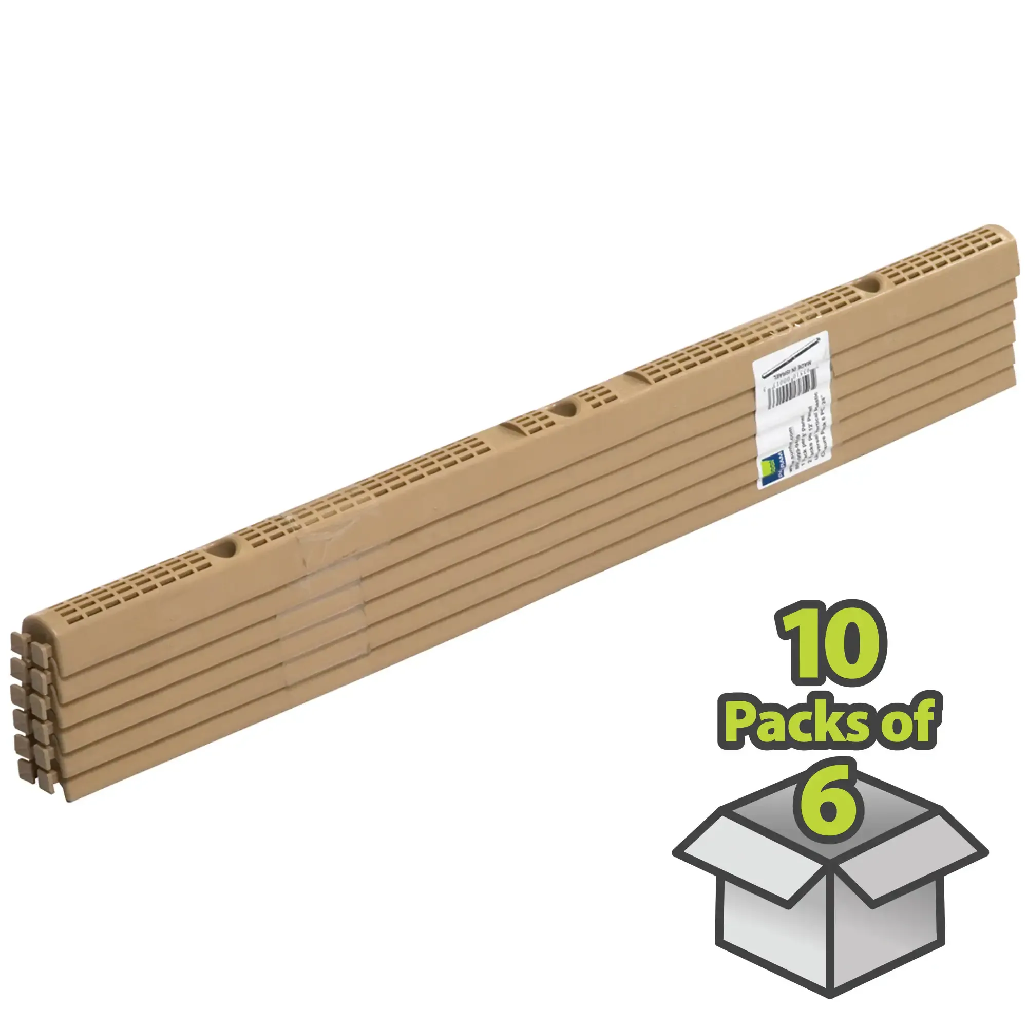 Palram 10-Pack Cross Link Polyethylene Solid Roof Panel Closure Strip in Brown | 401036