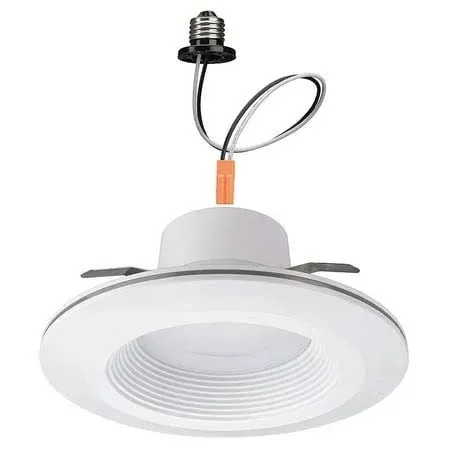 Commercial Electric 6 in. Selectable CCT Integrated LED Recessed Light Trim with Night Light