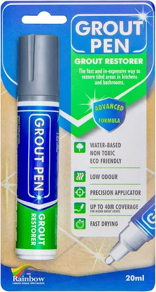 Grout Pen Tile Paint Marker: Waterproof Grout Paint, Tile Grout Colorant and ...