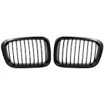 Uxcell Matte Black Kidney Grille Grill for BMW 3 Series E46 320i 325i