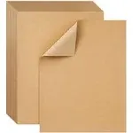 Bright Creations 200 Pack Brown Craft Paper for DIY Projects, Classroom, Letter Size Kraft Paper Material Sheets, 130gsm (8.5 x 11 in)