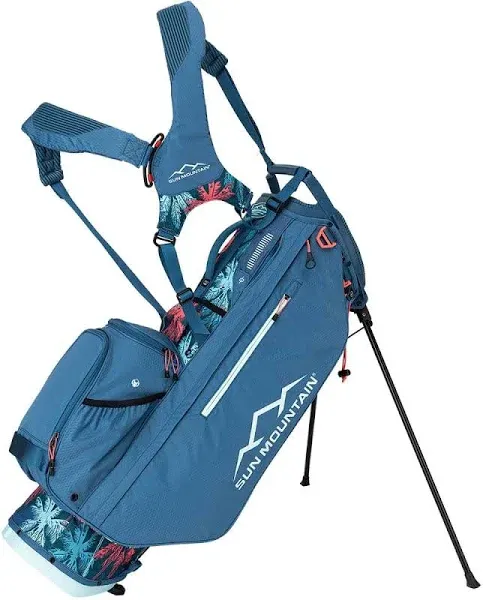 Sun Mountain 2024 Women's 3.5 14-Way Golf Stand Bag Palm Spruce Coral