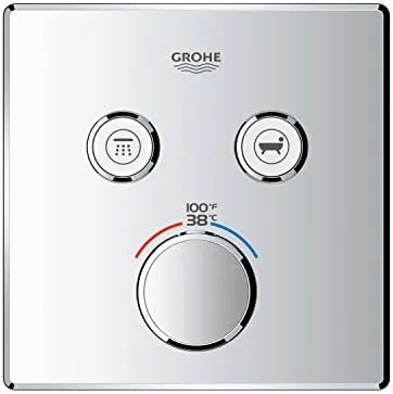 Grohe 29 141 Grohtherm Two Function Thermostatic Valve Trim Only - Chrome