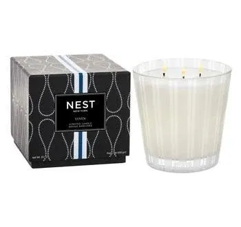 Nest New York Linen 3-Wick Candle