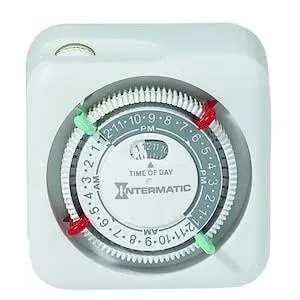 Intermatic Lamp and Appliance Security Timer TN111C70 with 2 On/Off Settings