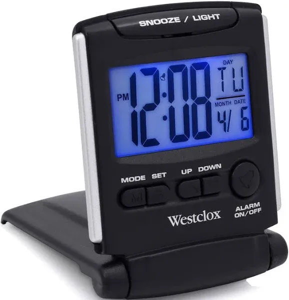 Westclox Fold-Up Travel Alarm Clock