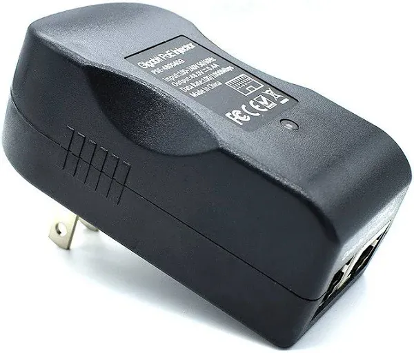 Wall Plug Gigabit Power over Ethernet POE Injector Max 24W Adapter,1000Mb<wbr/>ps 802.