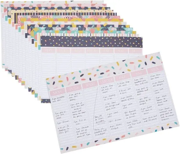 Pipilo Press Weekly to Do Desk Planner Notepad