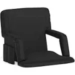 Black Reclining Stadium Chair FV-FA090-BK-GG