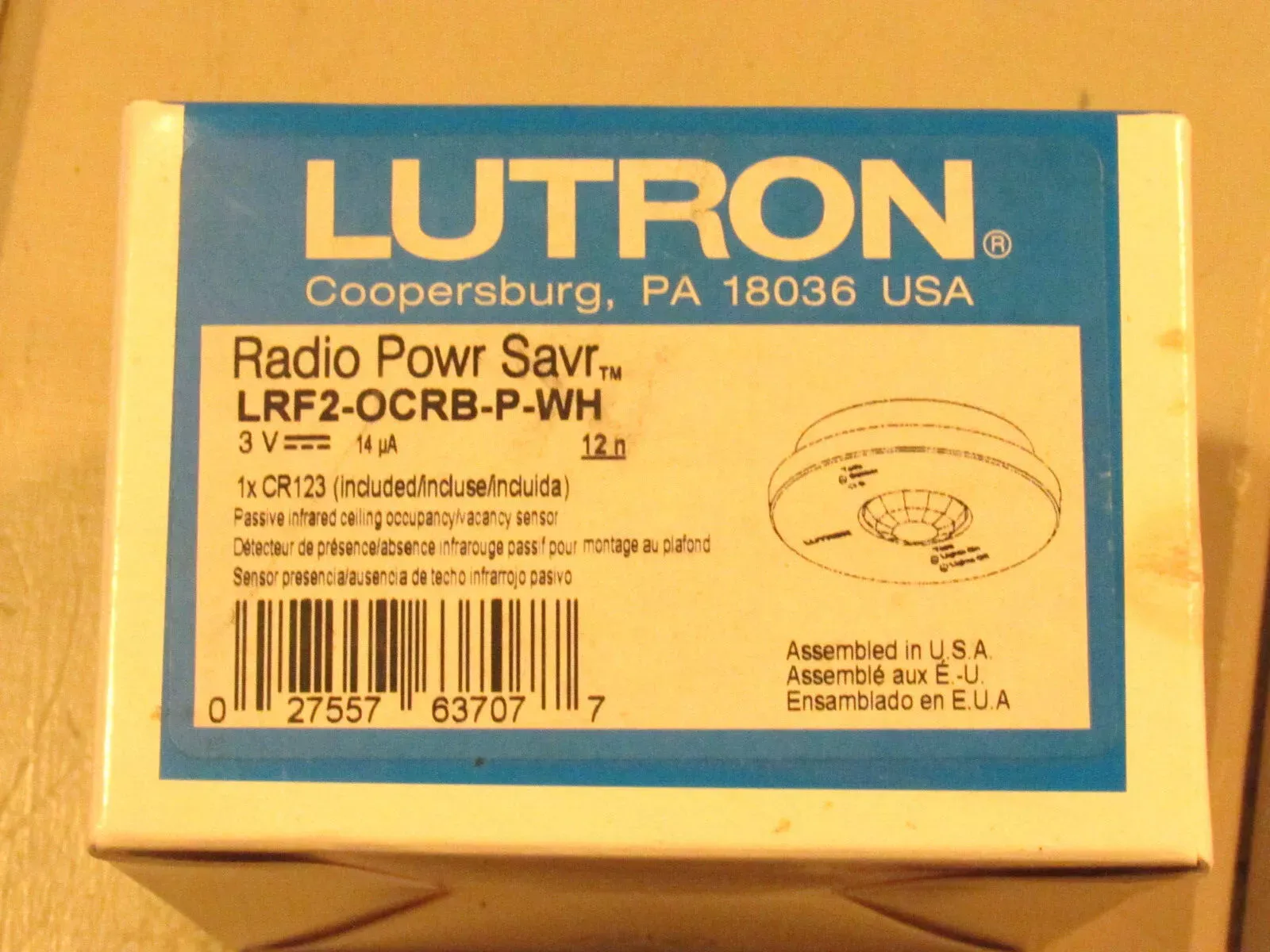 LUTRON LRF2-OCRB-P-WH  RADIO RA POWER SAVER    NEW IN BOX