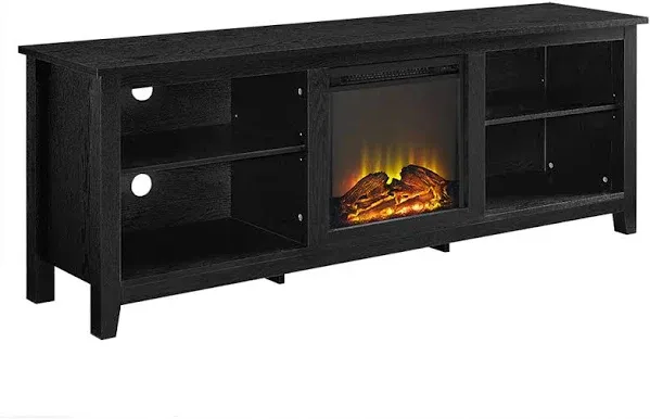 Walker Edison Wren Classic 4 Cubby Fireplace TV Stand