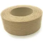 Edge Supply White Oak 2" x 25' Roll Preglued, Wood Veneer Edge Banding, Iron On with Hot Melt Adhesive, Flexible Wood Tape Sanded to Perfection. Easy