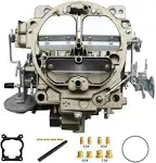 Rochester Quadrajet Carburetor 4 Barrel for Chevy 350 327 396 400 402 427 454 Engines Car and Chevrolet GMC Trucks 1966-1973 1901R 4MV 750CFM Q-Jet Carb w/Gasket Kit Manual Divorced Choke