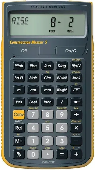 Construction Master 5 Construction Calculator