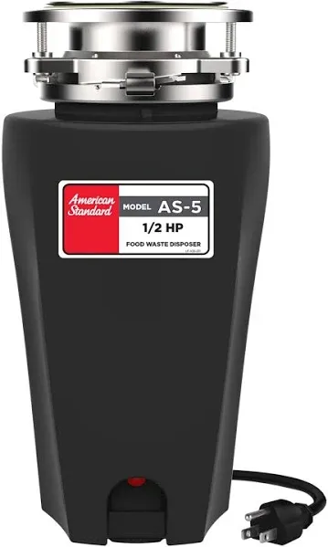 10-US-AS-5 Garbage Disposer, 1/2 HP Economy, Black