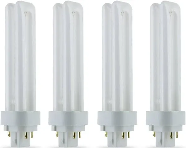 Circle (8 Pack) PLC-18W 841, 4 Pin G24q-2, 18 Watt Double Tube, Compact Fluorescent Light Bulb, Replaces Sylvania 20668 and Philips - PL-C 18W/841/4P/ALTO