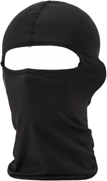 Balaclava Tactical Face Mask Hood Neck Gaiter 1 Pack (Black)