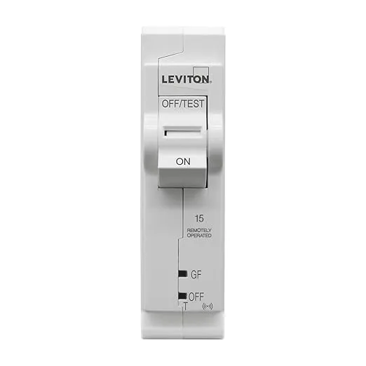 Leviton LB115-EST 2nd Gen Smart Circuit Breaker with Remote Control, GFPE, 1-Pole 15 Amp, 120-Volt, 10kA Interrupt Rating