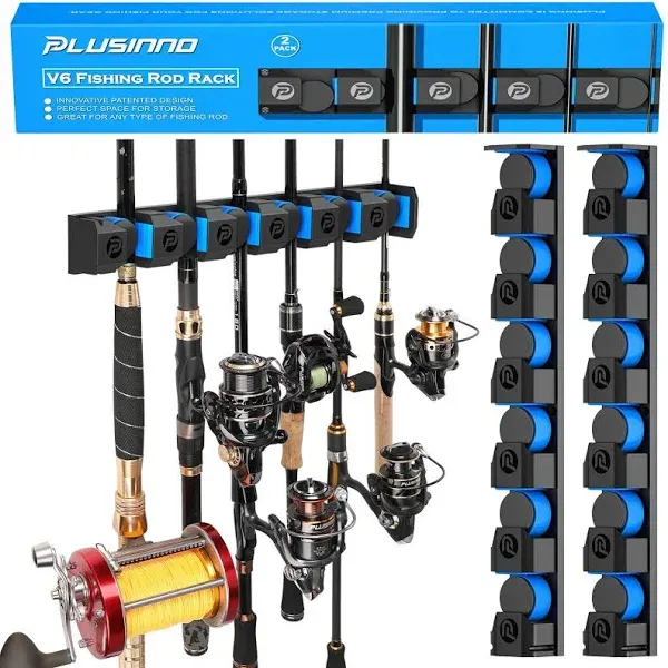 PLUSINNO Fishing Gifts V6 Vertical Fishing Rod/Pole Holders