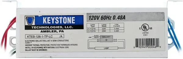 Keystone KTEB-126-1-TP Compact Fluorescent Ballast