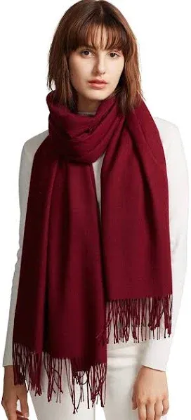 MaaMgic Women's Large Cashmere Feel Pashmina Shawls Wraps Winter Scarf